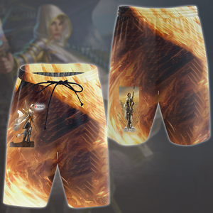 Magic: The Gathering Elspeth Tirel Video Game All Over Printed T-shirt Tank Top Zip Hoodie Pullover Hoodie Hawaiian Shirt Beach Shorts Joggers Beach Shorts S 