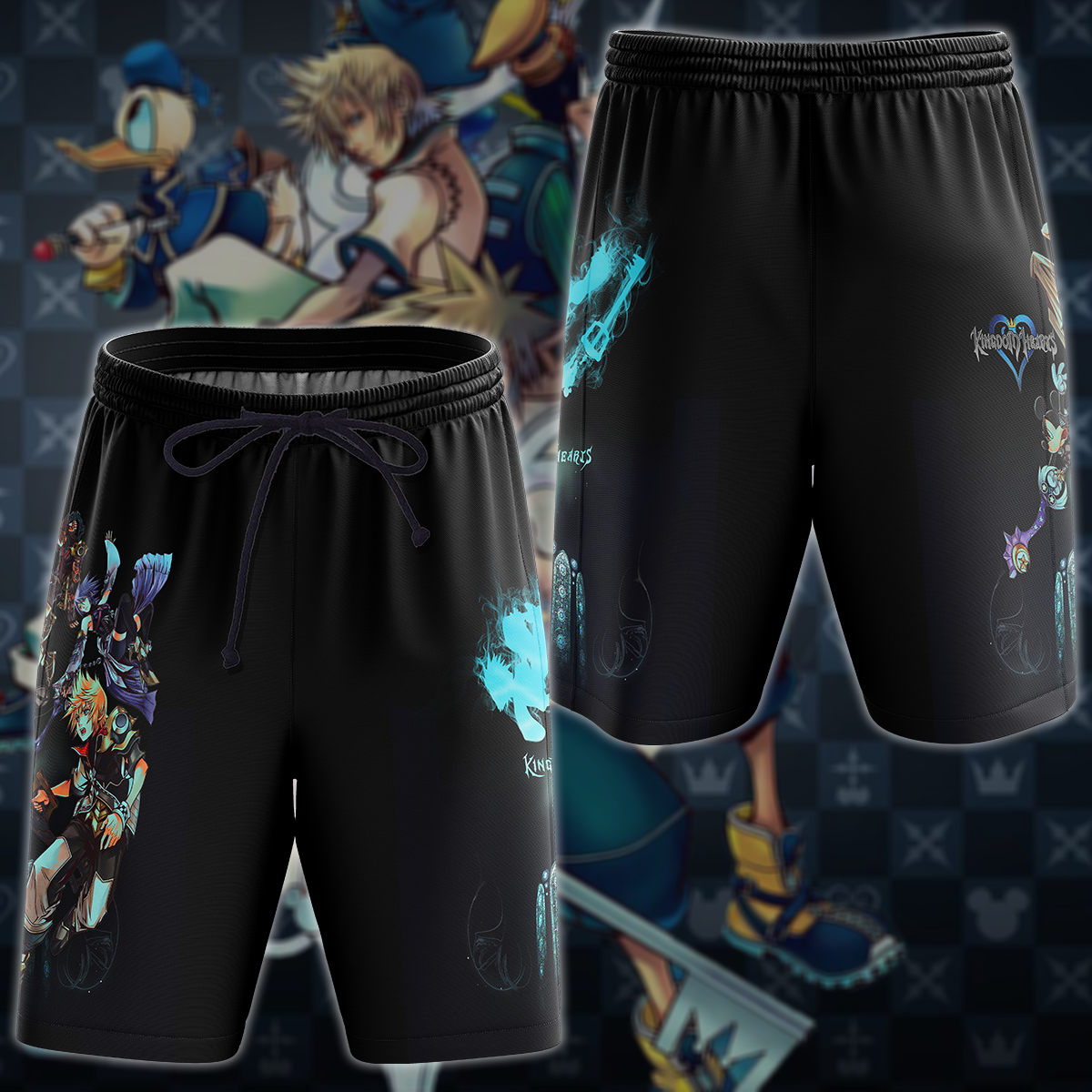 Kingdom Hearts Video Game 3D All Over Print T-shirt Tank Top Zip Hoodie Pullover Hoodie Hawaiian Shirt Beach Shorts Jogger Beach Shorts