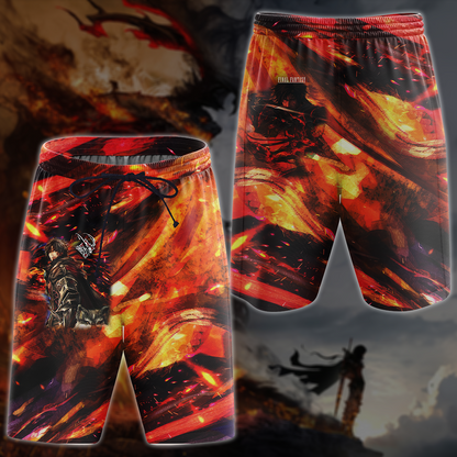 Final Fantasy XVI Video Game 3D All Over Printed T-shirt Tank Top Zip Hoodie Pullover Hoodie Hawaiian Shirt Beach Shorts Joggers Beach Shorts