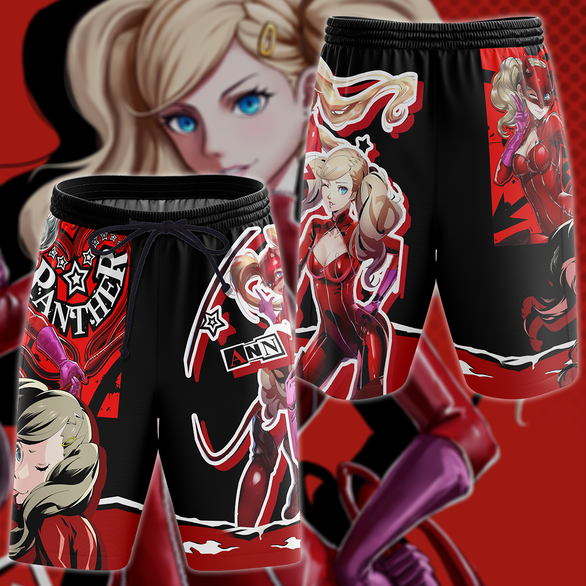 Persona 5 Strikers Ann Takamaki Video Game 3D All Over Print T-shirt Tank Top Zip Hoodie Pullover Hoodie Hawaiian Shirt Beach Shorts Jogger Beach Shorts