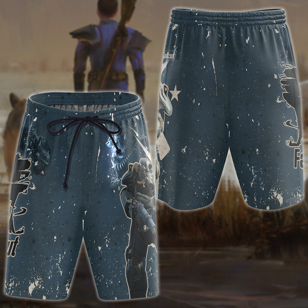 Fallout 4 Video Game 3D All Over Printed T-shirt Tank Top Zip Hoodie Pullover Hoodie Hawaiian Shirt Beach Shorts Jogger Beach Shorts