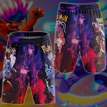 Pokemon Scarlet Violet Video Game 3D All Over Print T-shirt Tank Top Zip Hoodie Pullover Hoodie Hawaiian Shirt Beach Shorts Jogger Beach Shorts