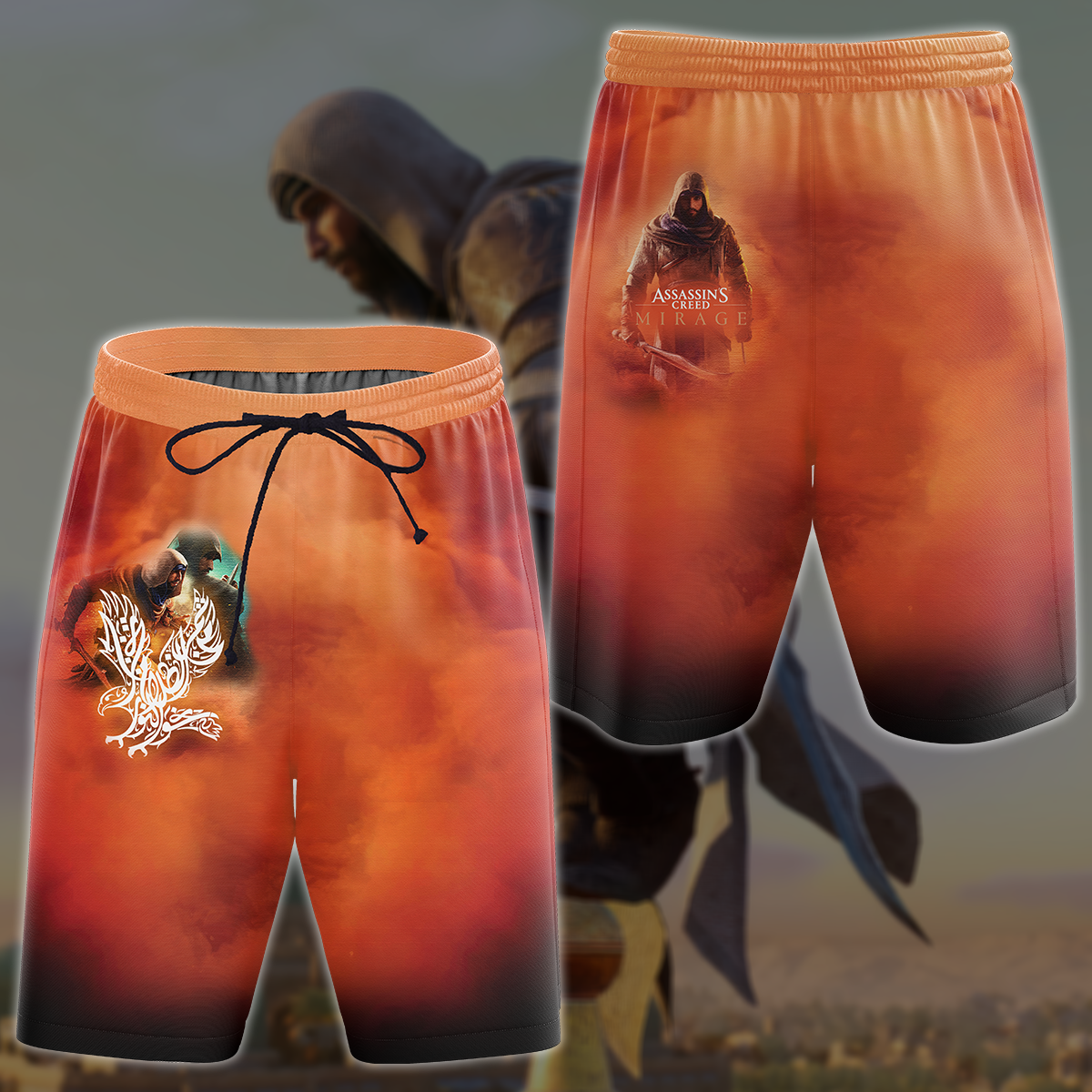 Assassin's Creed Mirage Video Game All Over Printed T-shirt Tank Top Zip Hoodie Pullover Hoodie Hawaiian Shirt Beach Shorts Joggers Beach Shorts