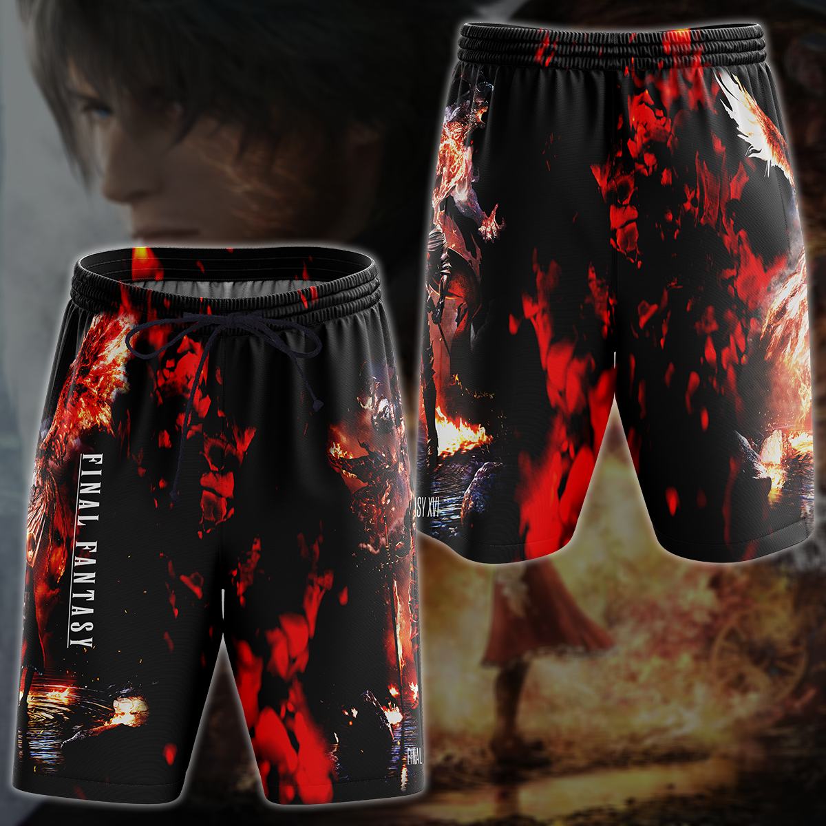 Final Fantasy XVI Video Game 3D All Over Printed T-shirt Tank Top Zip Hoodie Pullover Hoodie Hawaiian Shirt Beach Shorts Jogger Beach Shorts