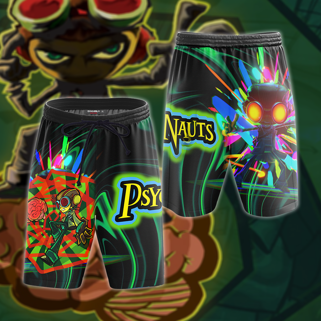 Psychonauts 2 3D All Over Print T-shirt Tank Top Zip Hoodie Pullover Hoodie Hawaiian Shirt Beach Shorts Jogger Beach Shorts