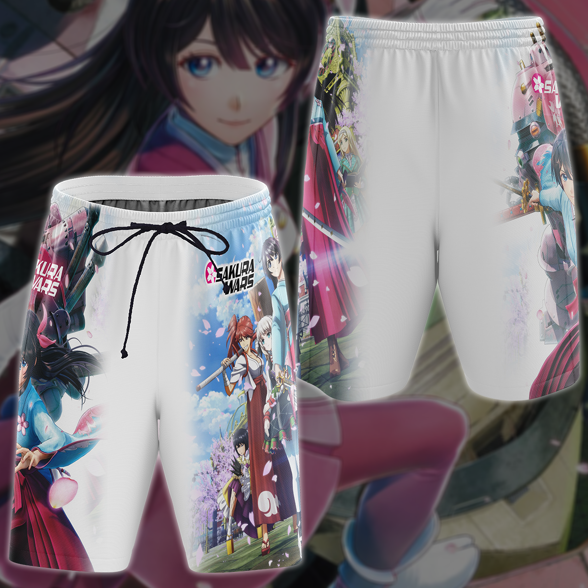 Sakura Wars Video Game 3D All Over Printed T-shirt Tank Top Zip Hoodie Pullover Hoodie Hawaiian Shirt Beach Shorts Jogger Beach Shorts