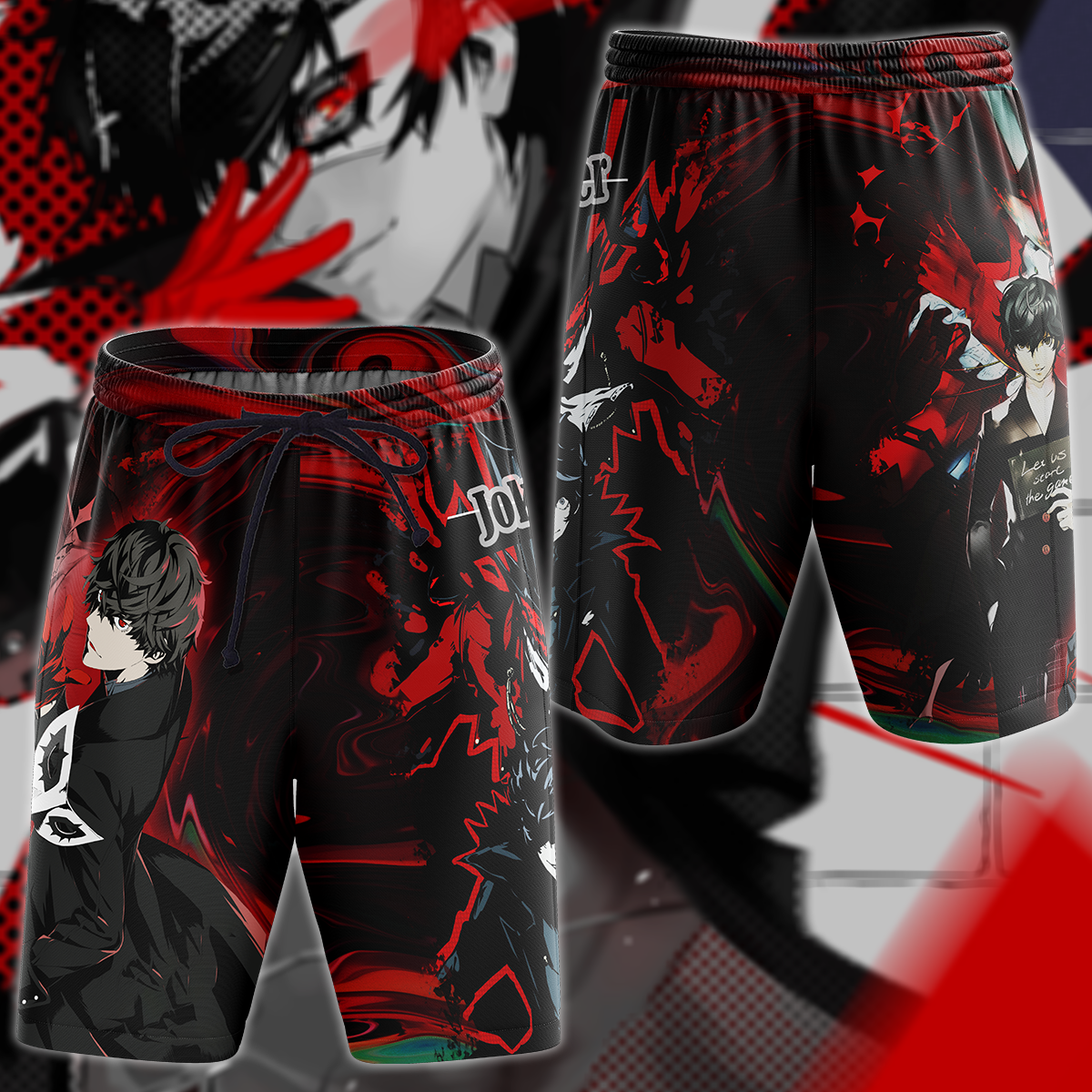 Persona 5 Strikers Joker Video Game 3D All Over Print T-shirt Tank Top Zip Hoodie Pullover Hoodie Hawaiian Shirt Beach Shorts Jogger Beach Shorts