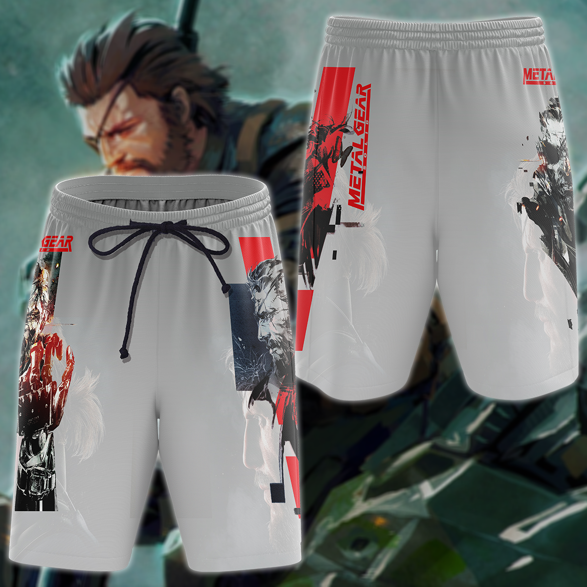 Metal Gear Solid Video Game 3D All Over Print T-shirt Tank Top Zip Hoodie Pullover Hoodie Hawaiian Shirt Beach Shorts Jogger Beach Shorts