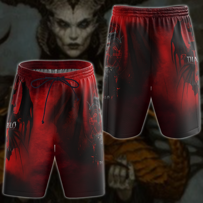 Diablo IV Lilith Video Game 3D All Over Printed T-shirt Tank Top Zip Hoodie Pullover Hoodie Hawaiian Shirt Beach Shorts Jogger Beach Shorts