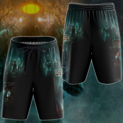 Bioshock Video Game 3D All Over Print T-shirt Tank Top Zip Hoodie Pullover Hoodie Hawaiian Shirt Beach Shorts Jogger Beach Shorts