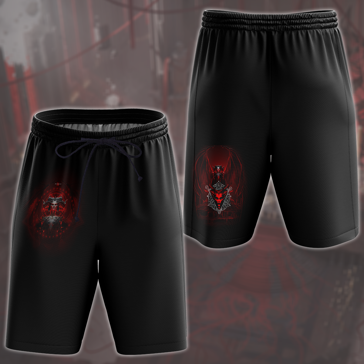 Diablo IV Video Game All Over Printed T-shirt Tank Top Zip Hoodie Pullover Hoodie Hawaiian Shirt Beach Shorts Joggers Beach Shorts