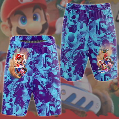Mario Kart World Video Game All Over Printed T-shirt Tank Top Zip Hoodie Pullover Hoodie Hawaiian Shirt Beach Shorts Joggers Beach Shorts