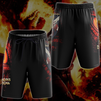 Dragon's Dogma Video Game 3D All Over Printed T-shirt Tank Top Zip Hoodie Pullover Hoodie Hawaiian Shirt Beach Shorts Jogger Beach Shorts