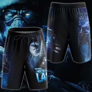 Mortal Kombat: Sub Zero Video Game 3D All Over Print T-shirt Tank Top Zip Hoodie Pullover Hoodie Hawaiian Shirt Beach Shorts Jogger Beach Shorts S 