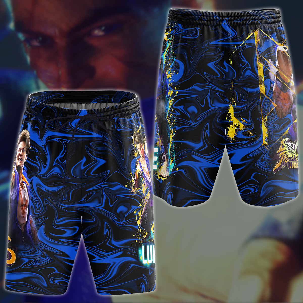 Street Fighter 6 Luke Video Game 3D All Over Printed T-shirt Tank Top Zip Hoodie Pullover Hoodie Hawaiian Shirt Beach Shorts Jogger Beach Shorts