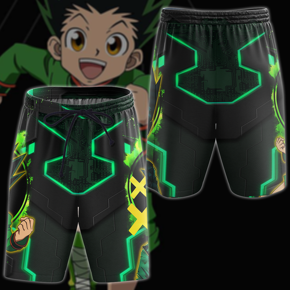 Hunter x Hunter Gon 3D All Over Print T-shirt Tank Top Zip Hoodie Pullover Hoodie Hawaiian Shirt Beach Shorts Jogger Beach Shorts