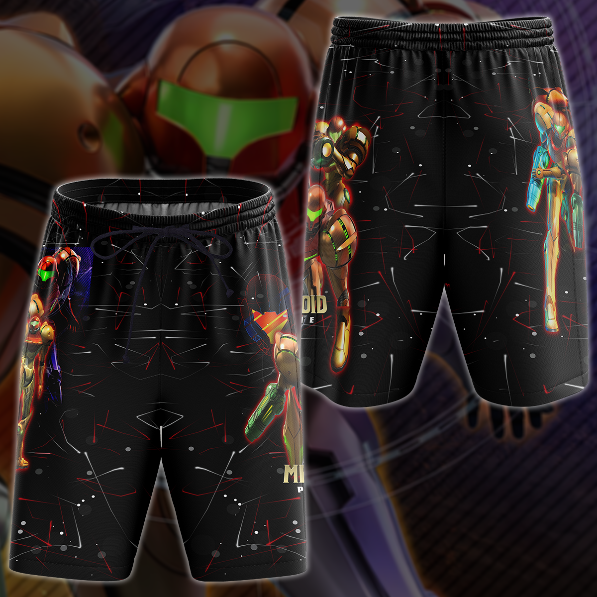 Metroid Prime Remastered Video Game 3D All Over Printed T-shirt Tank Top Zip Hoodie Pullover Hoodie Hawaiian Shirt Beach Shorts Jogger Beach Shorts