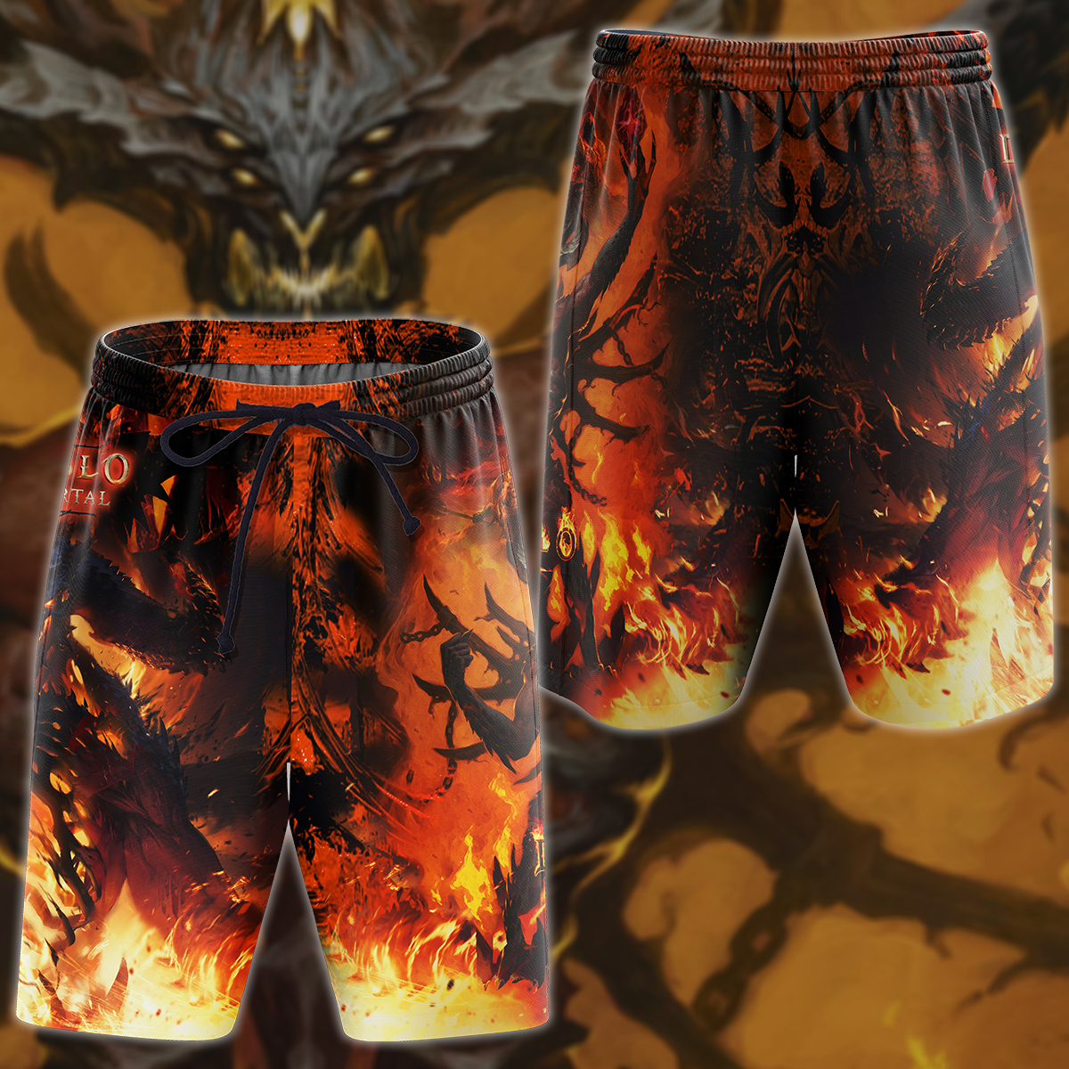 Diablo Immortal Video Game 3D All Over Print T-shirt Tank Top Zip Hoodie Pullover Hoodie Hawaiian Shirt Beach Shorts Jogger Beach Shorts