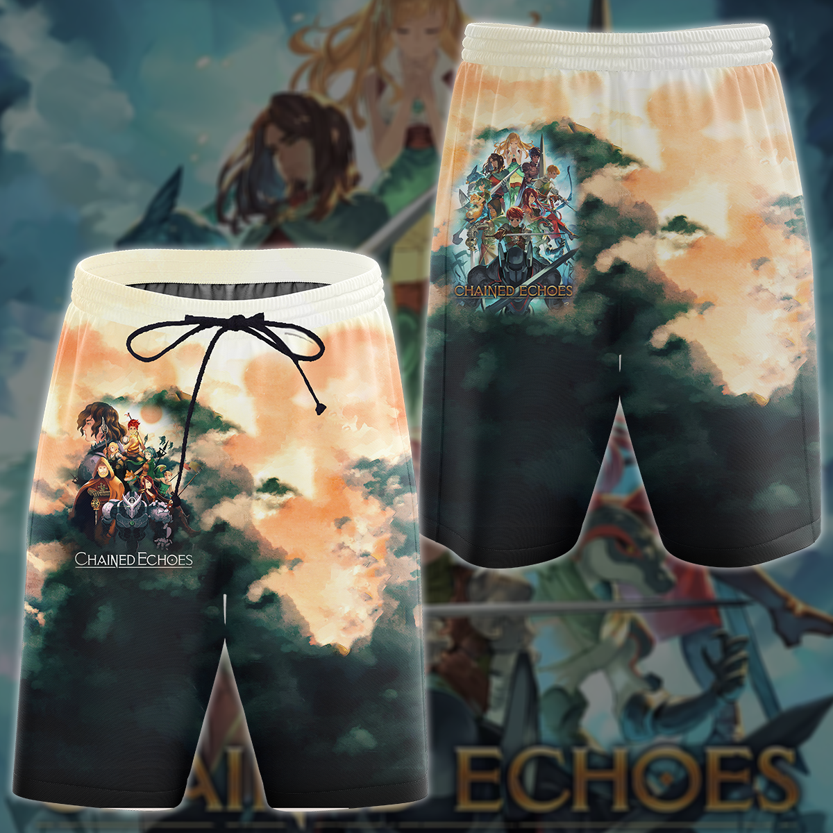 Chained Echoes Video Game 3D All Over Printed T-shirt Tank Top Zip Hoodie Pullover Hoodie Hawaiian Shirt Beach Shorts Joggers Beach Shorts