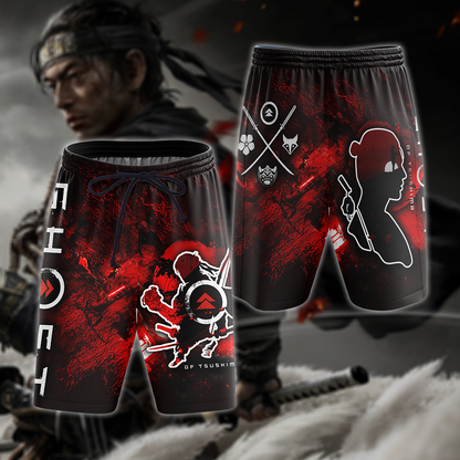 Ghost of Tsushima 3D All Over Print T-shirt Tank Top Zip Hoodie Pullover Hoodie Hawaiian Shirt Beach Shorts Jogger Beach Shorts