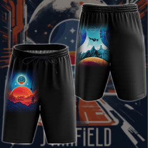 Starfield Video Game 3D All Over Printed T-shirt Tank Top Zip Hoodie Pullover Hoodie Hawaiian Shirt Beach Shorts Joggers Beach Shorts S 