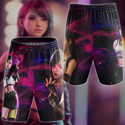Final Fantasy VII Tifa Lockhart Video Game 3D All Over Print T-shirt Tank Top Zip Hoodie Pullover Hoodie Hawaiian Shirt Beach Shorts Jogger Beach Shorts