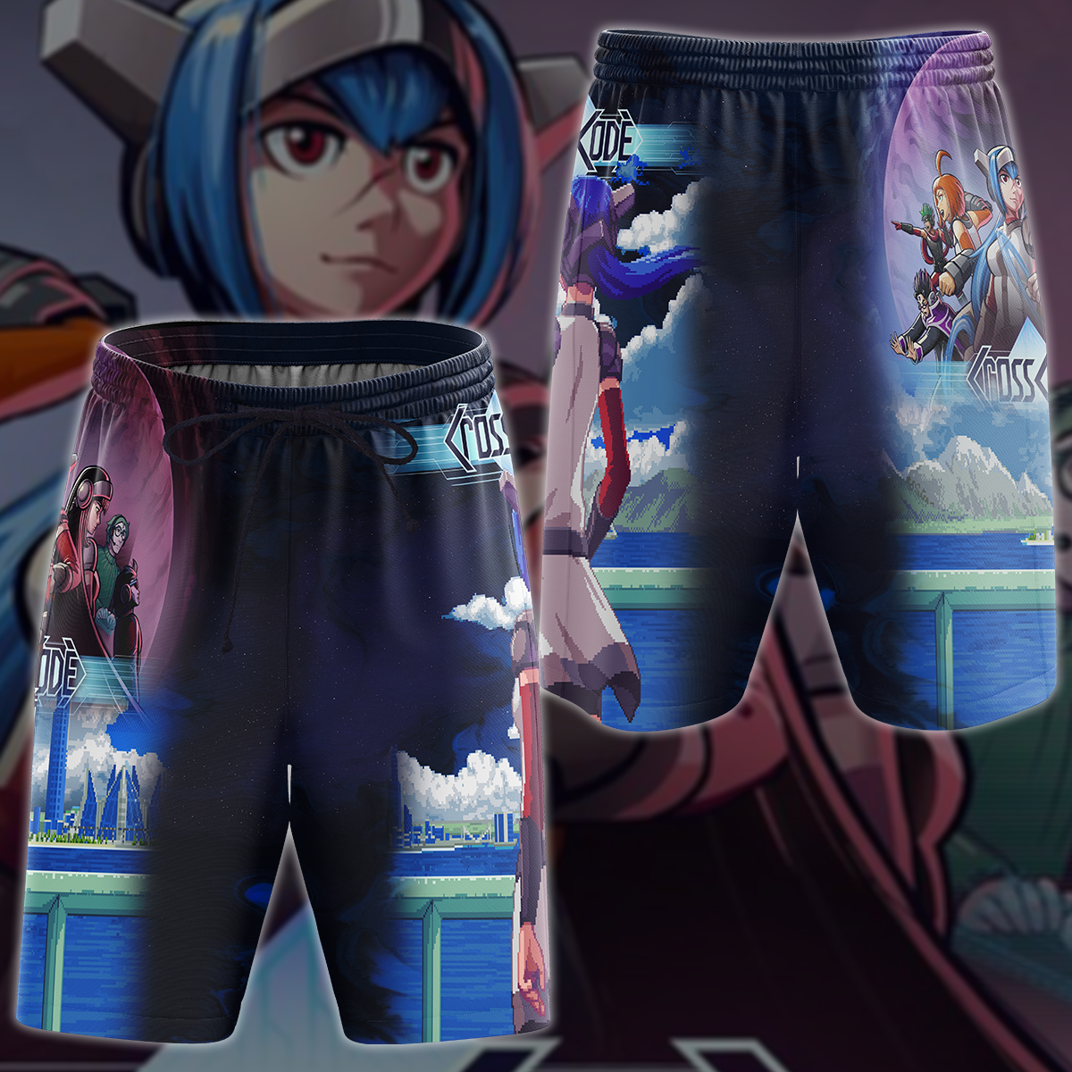 Crosscode Video Game 3D All Over Printed T-shirt Tank Top Zip Hoodie Pullover Hoodie Hawaiian Shirt Beach Shorts Jogger Beach Shorts