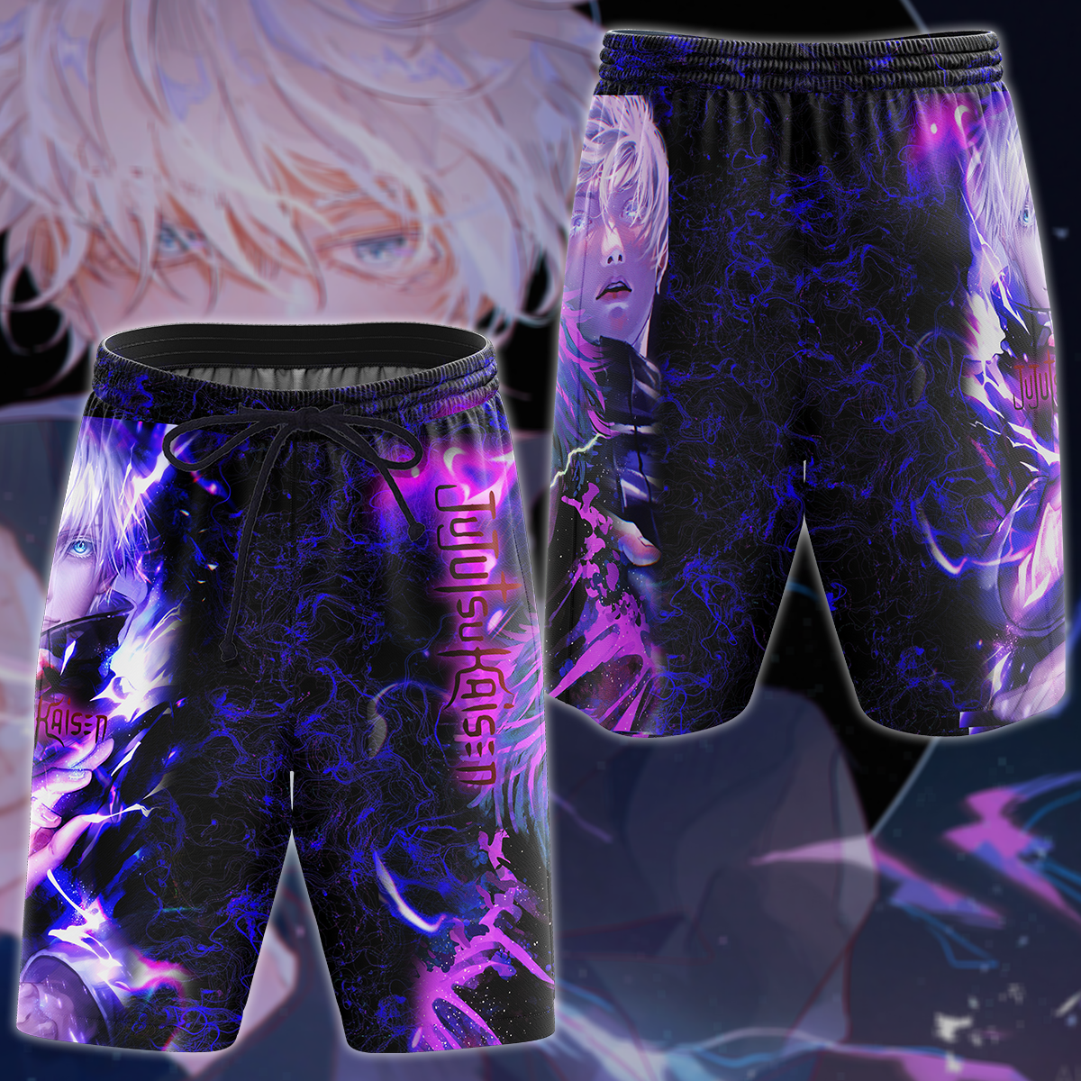 Jujutsu Kaisen Gojo Satoru 3D All Over Print T-shirt Tank Top Zip Hoodie Pullover Hoodie Hawaiian Shirt Beach Shorts Jogger Beach Shorts