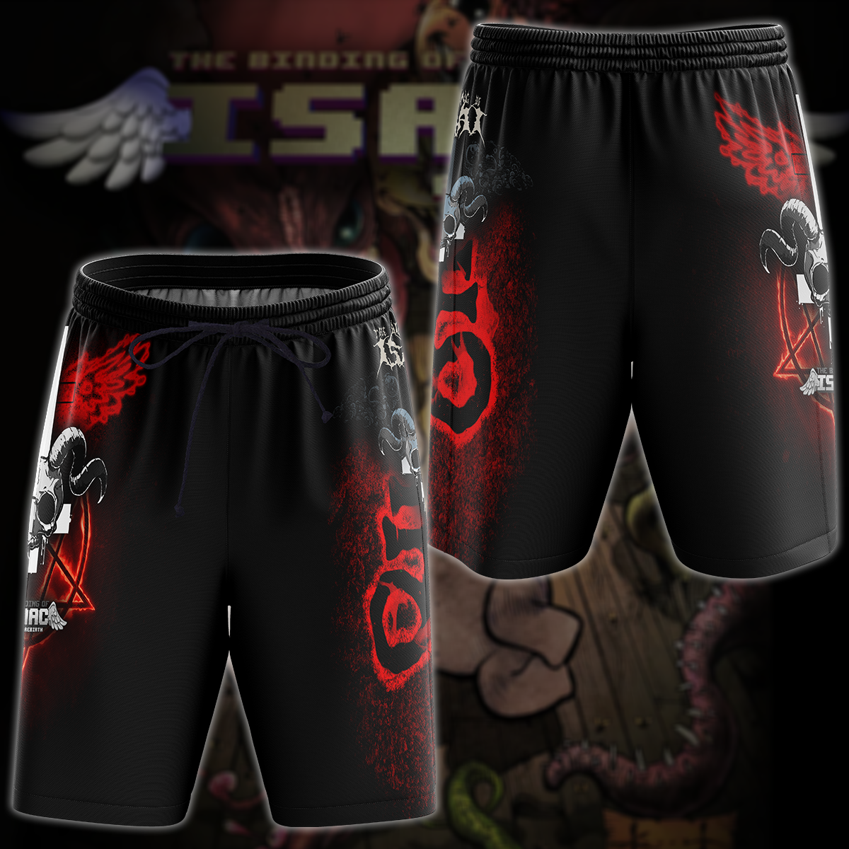 The Binding of Isaac: Rebirth Video Game 3D All Over Printed T-shirt Tank Top Zip Hoodie Pullover Hoodie Hawaiian Shirt Beach Shorts Jogger Beach Shorts