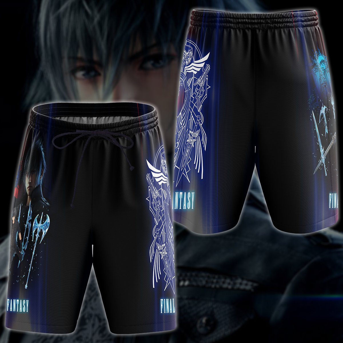Final Fantasy XV Video Game 3D All Over Printed T-shirt Tank Top Zip Hoodie Pullover Hoodie Hawaiian Shirt Beach Shorts Jogger Beach Shorts
