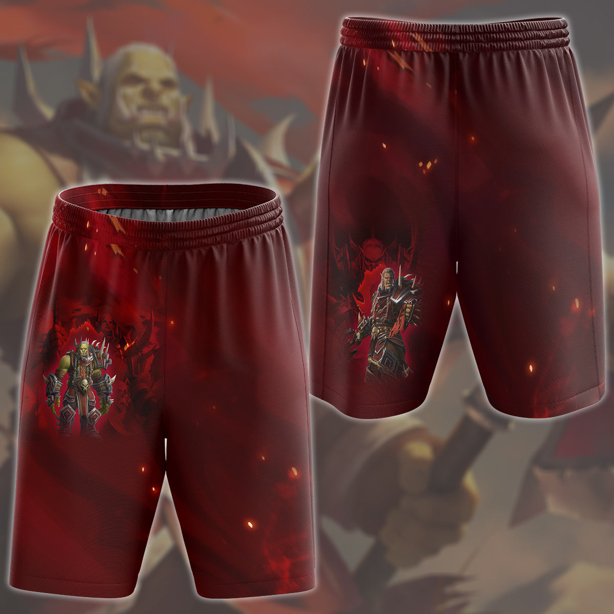 World Of Warcraft Varok Saurfang Video Game All Over Printed T-shirt Tank Top Zip Hoodie Pullover Hoodie Hawaiian Shirt Beach Shorts Joggers Beach Shorts