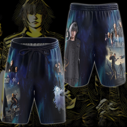 Final Fantasy XV Video Game 3D All Over Print T-shirt Tank Top Zip Hoodie Pullover Hoodie Hawaiian Shirt Beach Shorts Jogger Beach Shorts