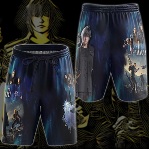 Final Fantasy XV Video Game 3D All Over Print T-shirt Tank Top Zip Hoodie Pullover Hoodie Hawaiian Shirt Beach Shorts Jogger Beach Shorts S 