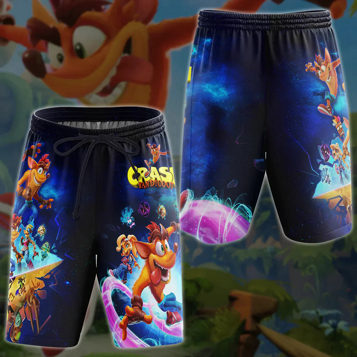 Crash Bandicoot Video Game 3D All Over Print T-shirt Tank Top Zip Hoodie Pullover Hoodie Hawaiian Shirt Beach Shorts Jogger Beach Shorts