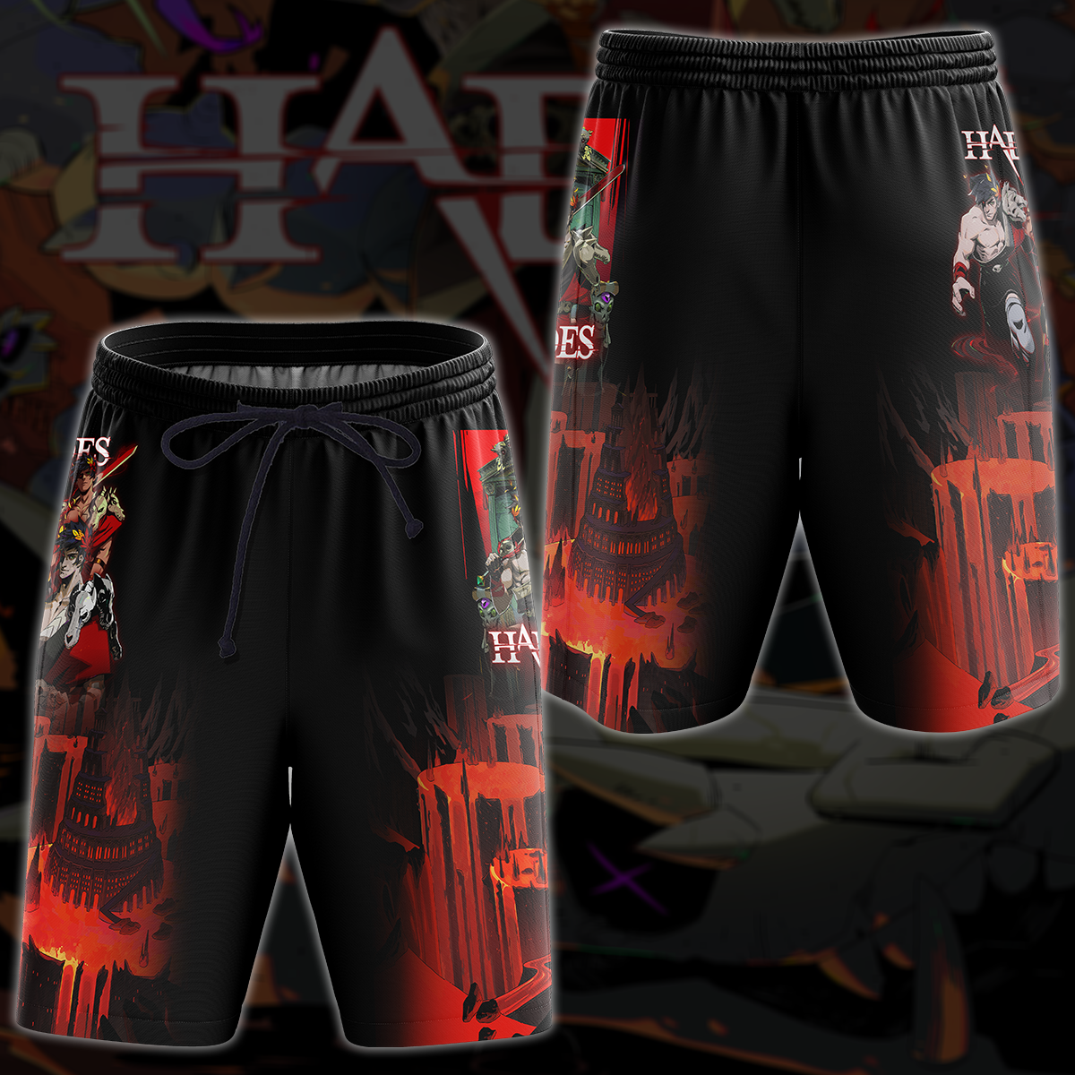 Hades Video Game 3D All Over Print T-shirt Tank Top Zip Hoodie Pullover Hoodie Hawaiian Shirt Beach Shorts Jogger Beach Shorts