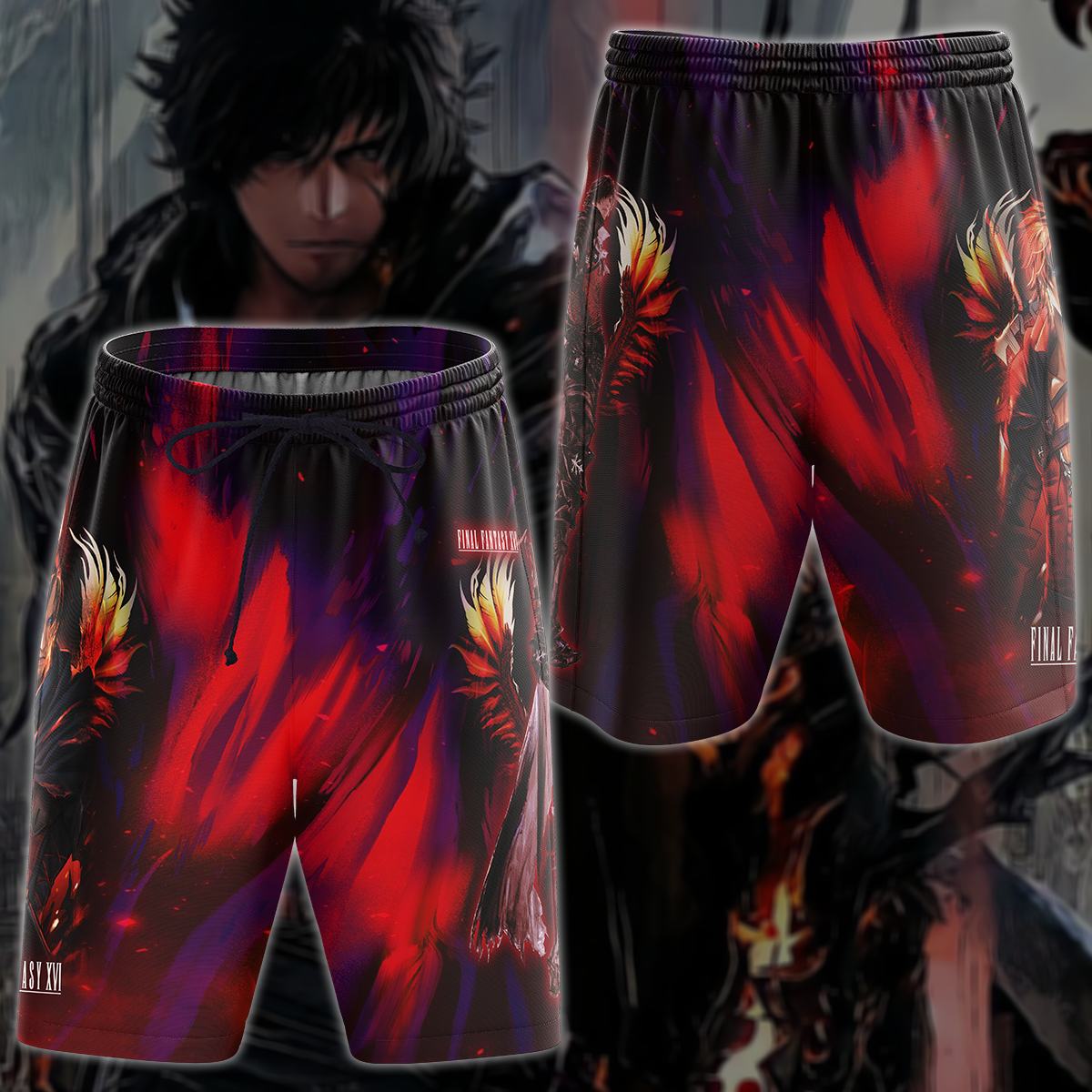 Final Fantasy XVI Video Game 3D All Over Printed T-shirt Tank Top Zip Hoodie Pullover Hoodie Hawaiian Shirt Beach Shorts Jogger Beach Shorts