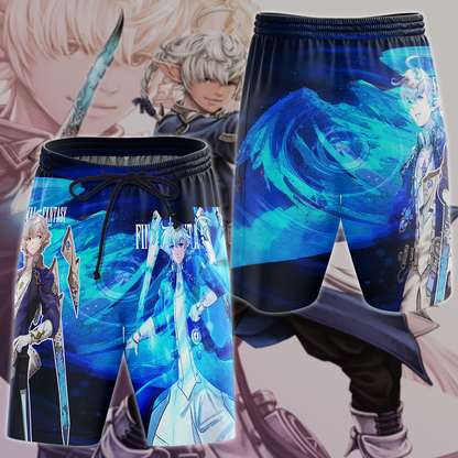 Final Fantasy XIV Alphinaud Video Game 3D All Over Print T-shirt Tank Top Zip Hoodie Pullover Hoodie Hawaiian Shirt Beach Shorts Jogger Beach Shorts