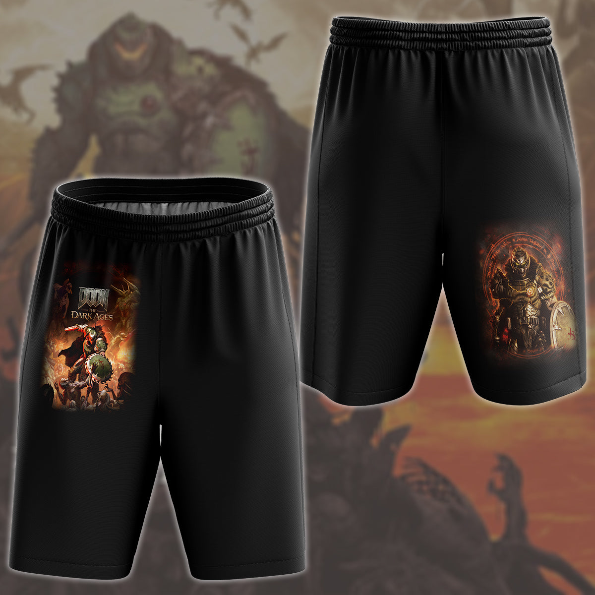 Doom: The Dark Ages Video Game All Over Printed T-shirt Tank Top Zip Hoodie Pullover Hoodie Hawaiian Shirt Beach Shorts Joggers Beach Shorts