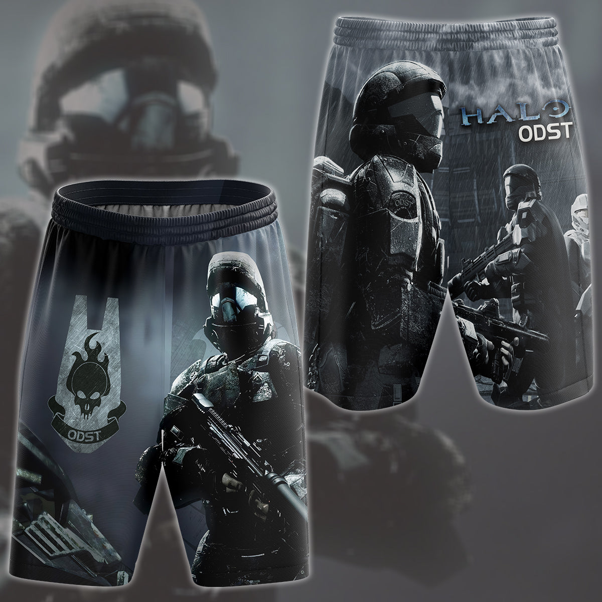 Halo ODST Video Game All Over Printed T-shirt Tank Top Zip Hoodie Pullover Hoodie Hawaiian Shirt Beach Shorts Joggers