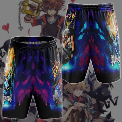 Kingdom Hearts Sora & Riku Video Game 3D All Over Printed T-shirt Tank Top Zip Hoodie Pullover Hoodie Hawaiian Shirt Beach Shorts Jogger Beach Shorts