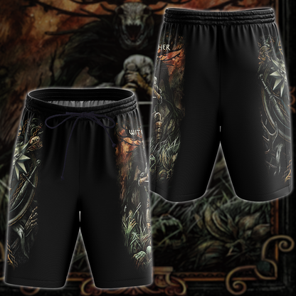 The Witcher Video Game 3D All Over Printed T-shirt Tank Top Zip Hoodie Pullover Hoodie Hawaiian Shirt Beach Shorts Jogger Beach Shorts