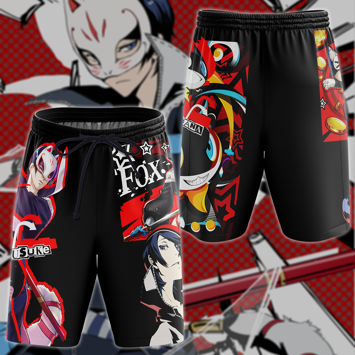 Persona 5 Strikers Yusuke Kitagawa Video Game 3D All Over Print T-shirt Tank Top Zip Hoodie Pullover Hoodie Hawaiian Shirt Beach Shorts Jogger Beach Shorts