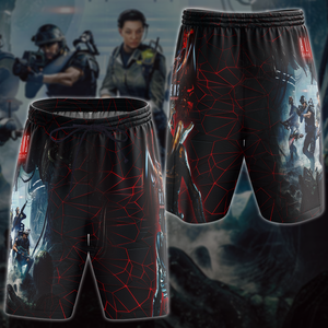 Aliens: Dark Descent Video Game 3D All Over Printed T-shirt Tank Top Zip Hoodie Pullover Hoodie Hawaiian Shirt Beach Shorts Jogger Beach Shorts S 