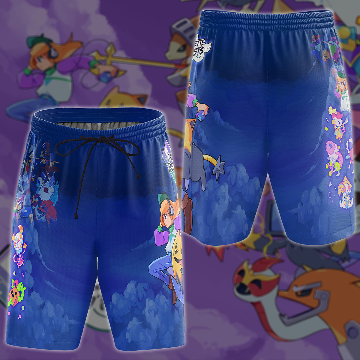 Cassette Beasts Video Game 3D All Over Printed T-shirt Tank Top Zip Hoodie Pullover Hoodie Hawaiian Shirt Beach Shorts Jogger Beach Shorts