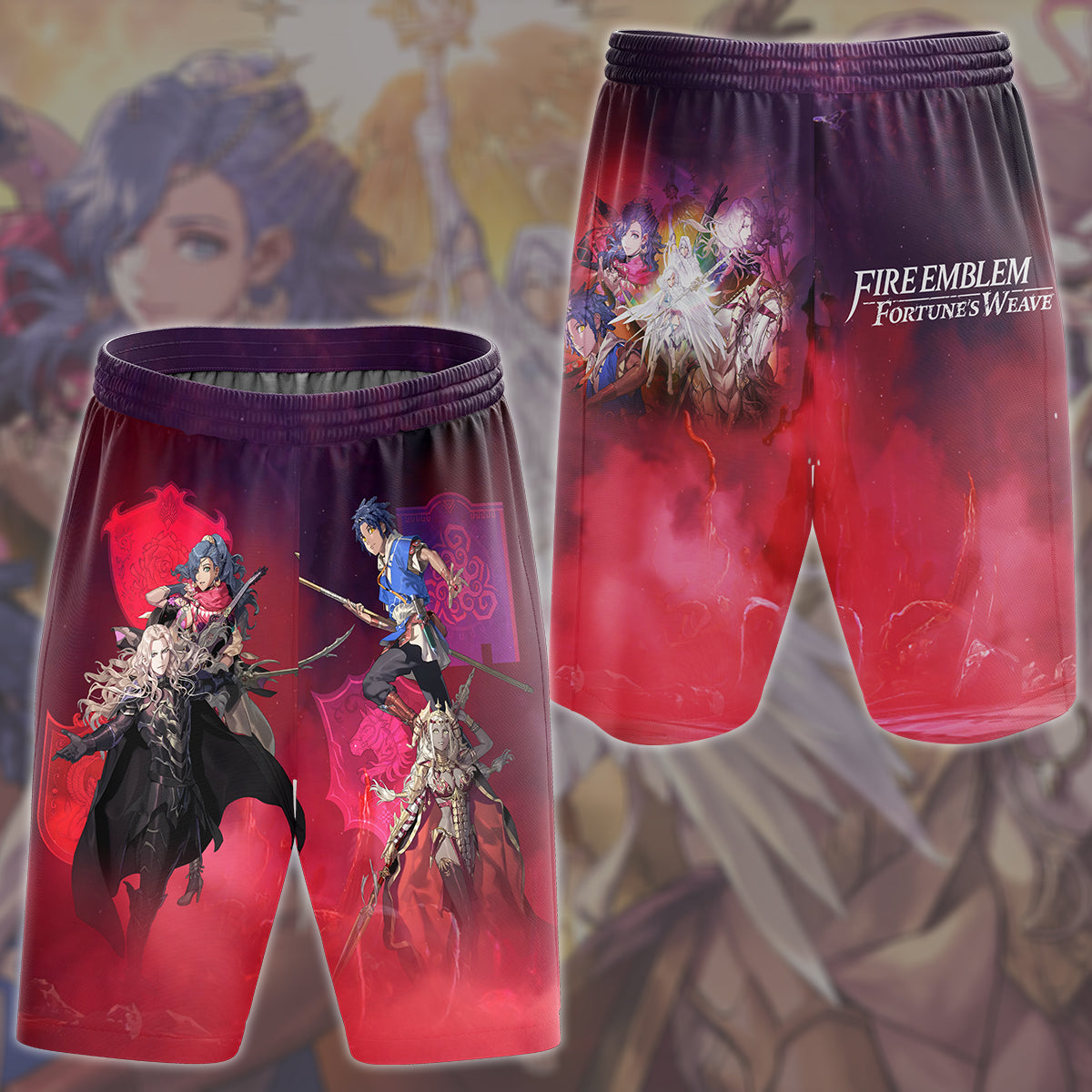 Fire Emblem: Fortune's Weave Video Game All Over Printed T-shirt Tank Top Zip Hoodie Pullover Hoodie Hawaiian Shirt Beach Shorts Joggers Beach Shorts
