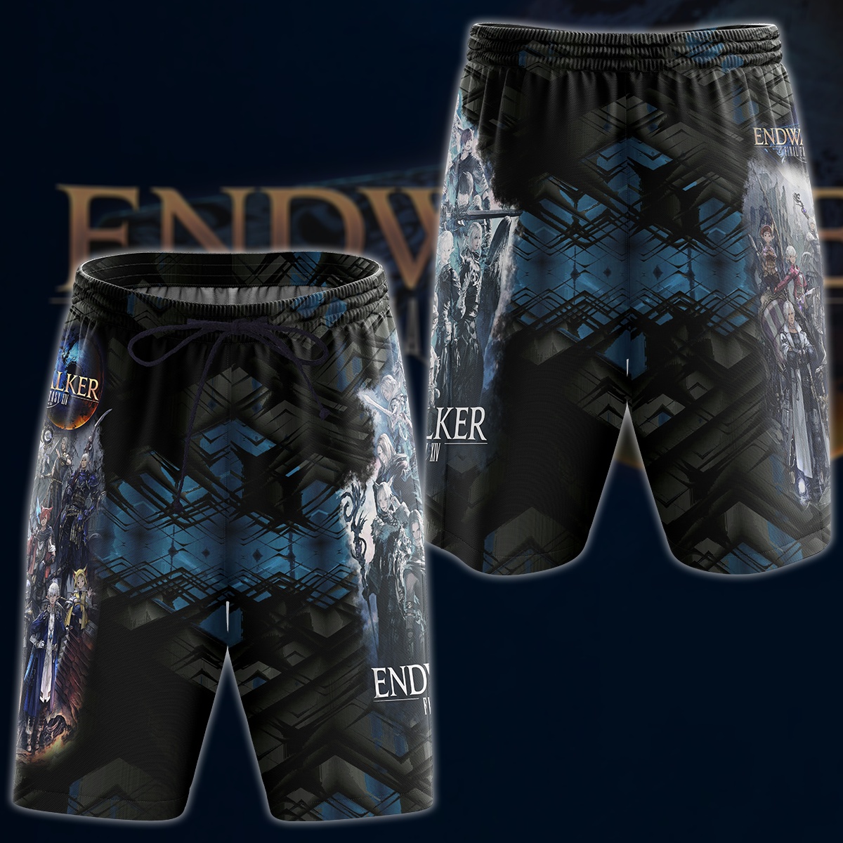 Final Fantasy XIV: Endwalker Video Game 3D All Over Printed T-shirt Tank Top Zip Hoodie Pullover Hoodie Hawaiian Shirt Beach Shorts Jogger Beach Shorts