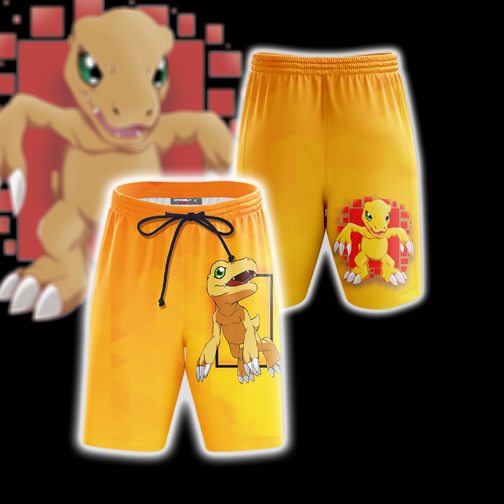 Digimon - Greymon Unisex Beach Shorts