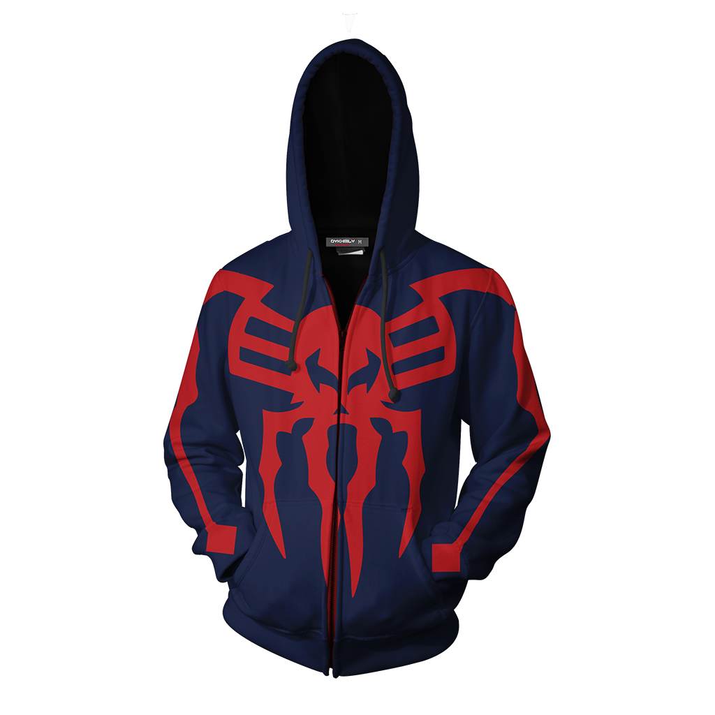 Spider-Man 2099 Cosplay PS4 Zip Up Hoodie Jacket