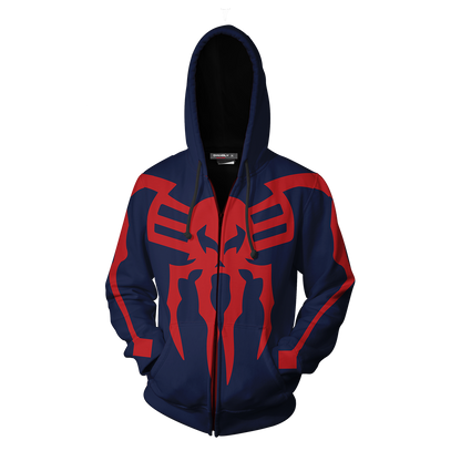 Spider-Man 2099 Cosplay PS4 Zip Up Hoodie Jacket