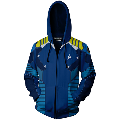 Star Trek Beyond James T. Kirk Cosplay Zip Up Hoodie Jacket
